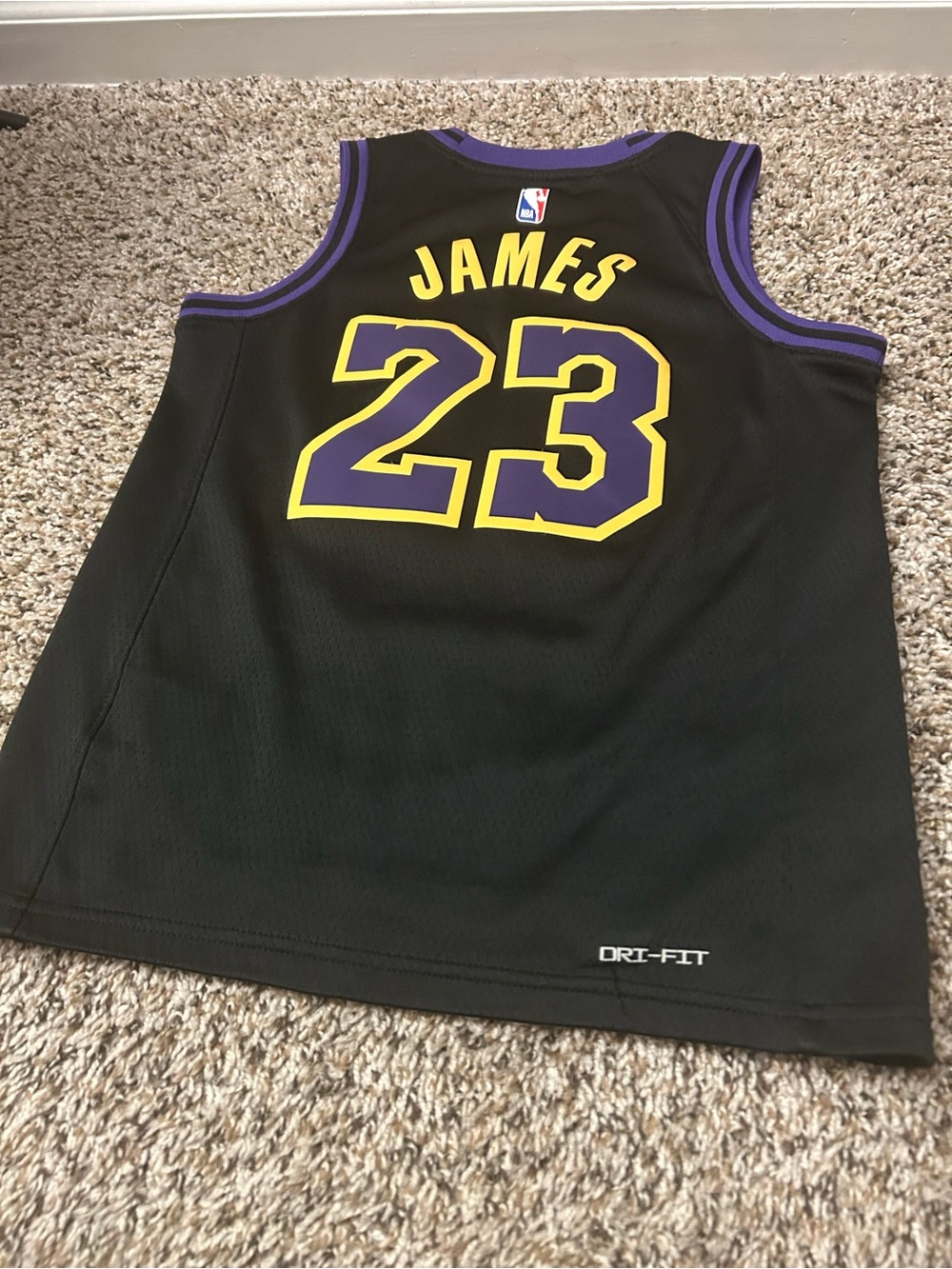 Nike Los Angeles Lakers City Edition Swingman Jersey Youth Small - Used
